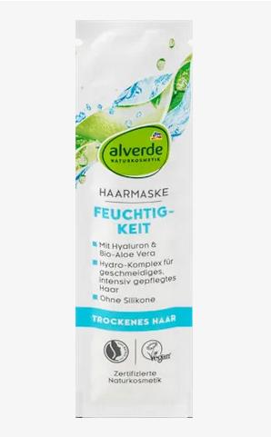 Alverde Hidratl Hajpakols Szraz Hajra Hialuronsav + Bio Aloe Vera