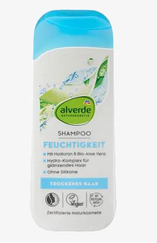 Alverde Hidratl Sampon Hialuronsavval s Bio Aloe Verval, Szraz Hajra
